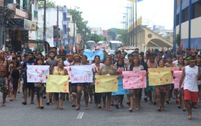 Protesto em Belém pede justiça para os casos de violência contra o povo Tembé, no Pará