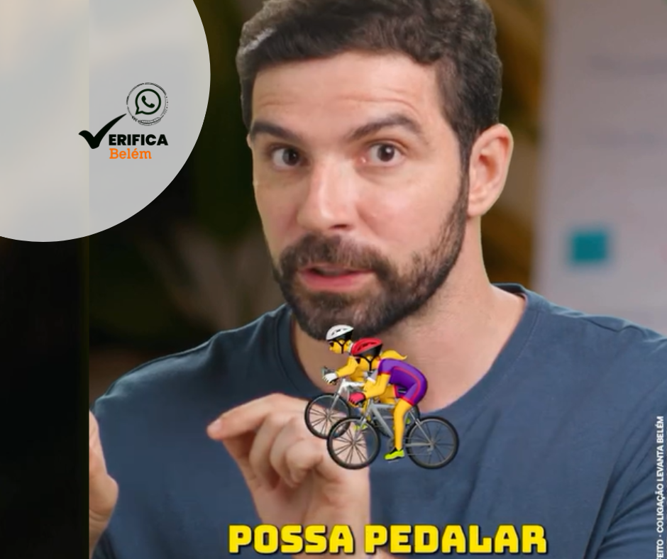 Igor Normando mente sobre cobertura de ciclofaixa em Belém