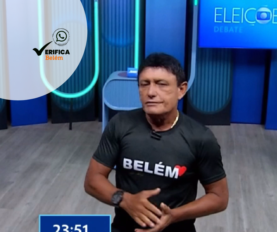 Em último debate, Éder Mauro divulga dado falso sobre número de casas em Belém