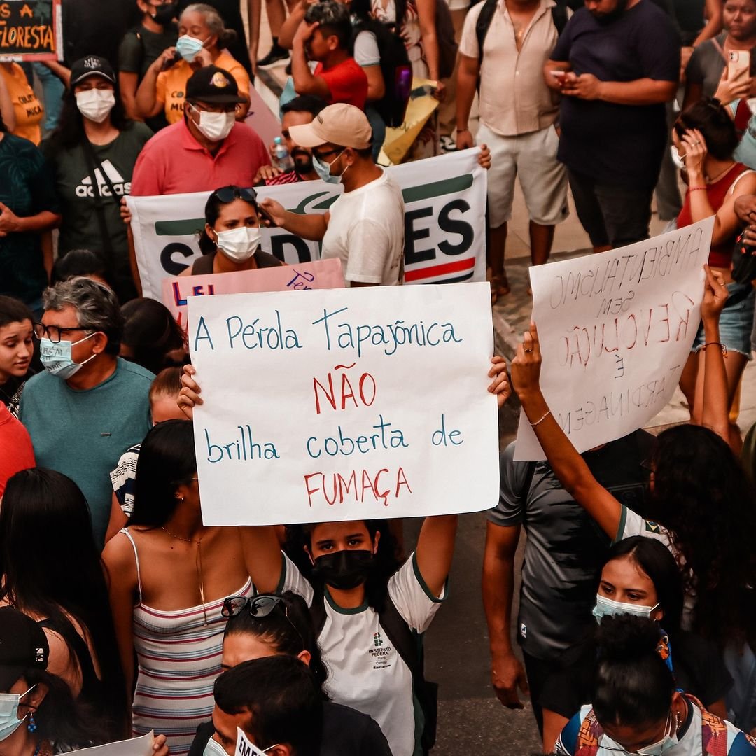 Marcha pelo Clima em Santarém denuncia os impactos da crise climática na região